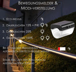 Solar light for handrails, railings, and balustrades, warm white