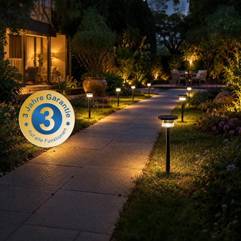 High-quality Solar Path and Garden Light Multicolor, with Ground Spike